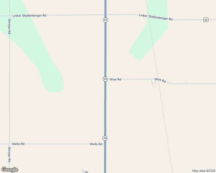 map of restaurants, bars, coffee shops, grocery stores, and more near 14960 State Route 65 in Jackson Center