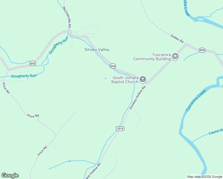 map of restaurants, bars, coffee shops, grocery stores, and more near 2582 Middle Road in Honey Grove