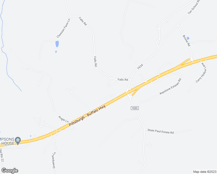 map of restaurants, bars, coffee shops, grocery stores, and more near 216 Tommys Drive in New Alexandria