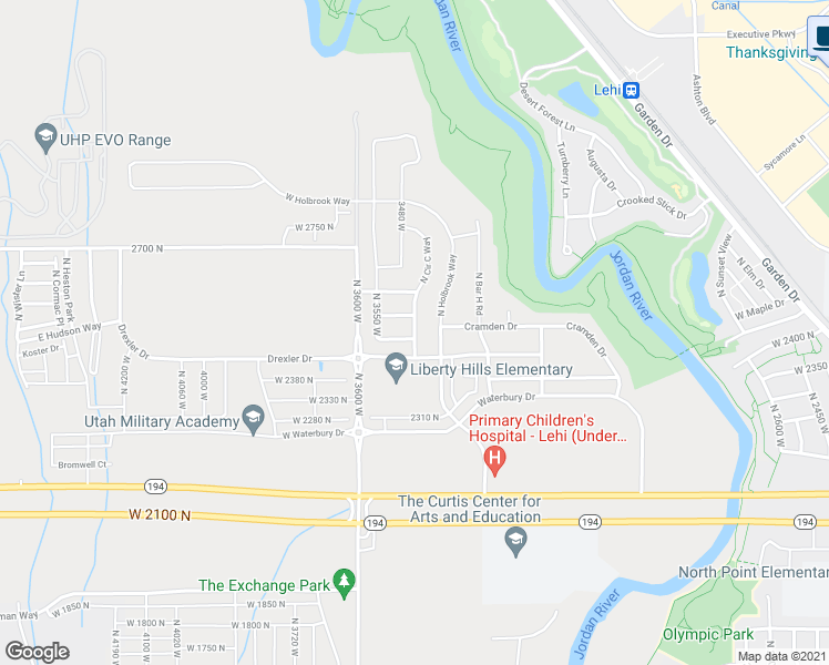 map of restaurants, bars, coffee shops, grocery stores, and more near 2476 North Circle C Way in Lehi