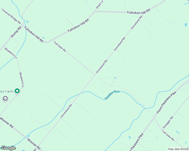 map of restaurants, bars, coffee shops, grocery stores, and more near 6770 Groveland Road in Bucks County