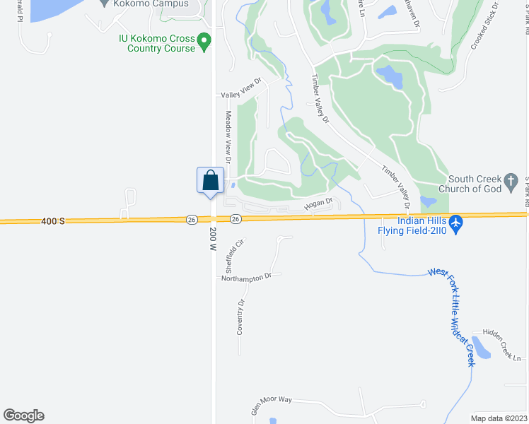 map of restaurants, bars, coffee shops, grocery stores, and more near 1922 Jones Place in Kokomo
