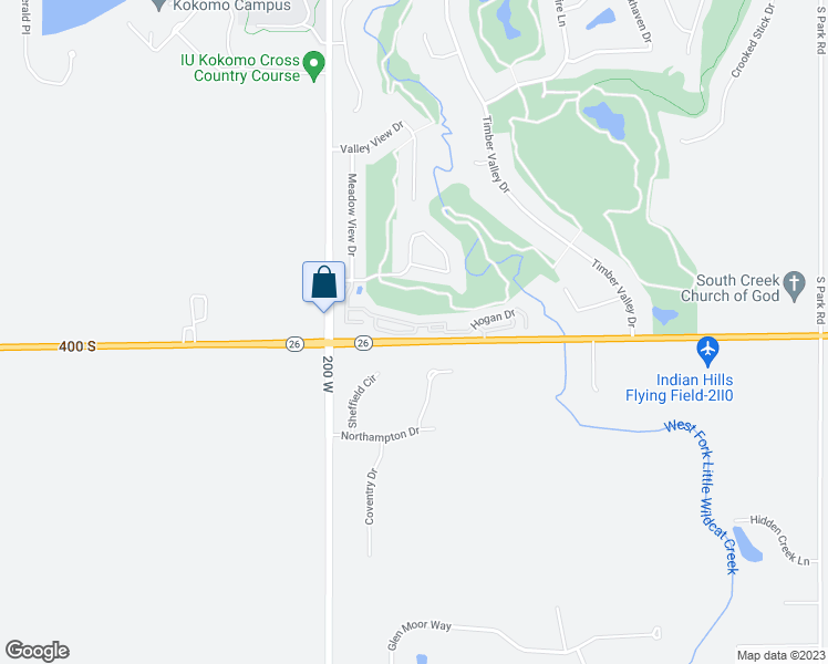 map of restaurants, bars, coffee shops, grocery stores, and more near 1912 Jones Place in Kokomo