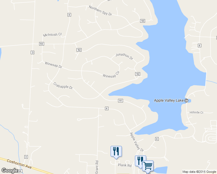 map of restaurants, bars, coffee shops, grocery stores, and more near 128 Crabapple Drive in Howard