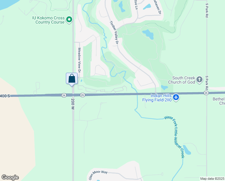 map of restaurants, bars, coffee shops, grocery stores, and more near 1744 Hogan Drive in Kokomo