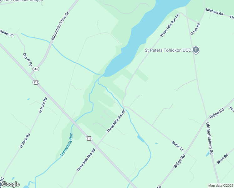 map of restaurants, bars, coffee shops, grocery stores, and more near 2500 Three Mile Run Road in Perkasie