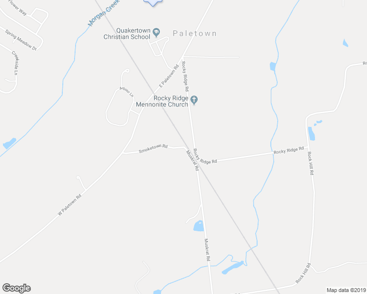 map of restaurants, bars, coffee shops, grocery stores, and more near 105 Smoketown Road in Quakertown