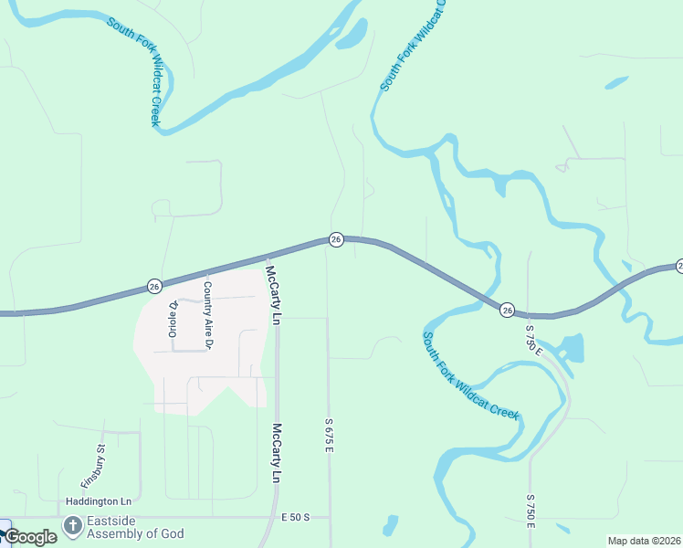 map of restaurants, bars, coffee shops, grocery stores, and more near 101 South 675 East in Lafayette