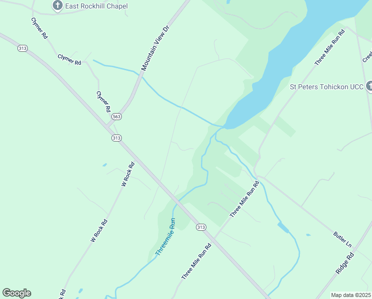 map of restaurants, bars, coffee shops, grocery stores, and more near 2329 East Rock Road in Perkasie