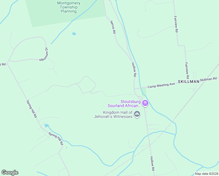 map of restaurants, bars, coffee shops, grocery stores, and more near 42 Stouts Road in Montgomery