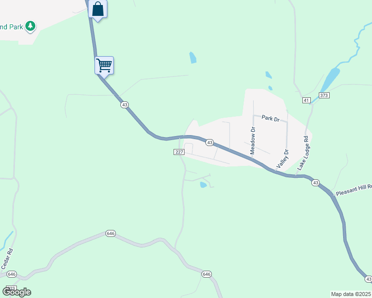 map of restaurants, bars, coffee shops, grocery stores, and more near 1588 Ohio 43 in Richmond