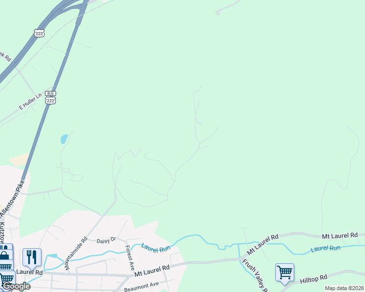 map of restaurants, bars, coffee shops, grocery stores, and more near 303 Mountainside Rd in Temple