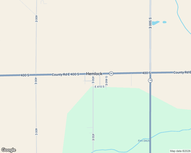 map of restaurants, bars, coffee shops, grocery stores, and more near 4076 450 East in Hemlock