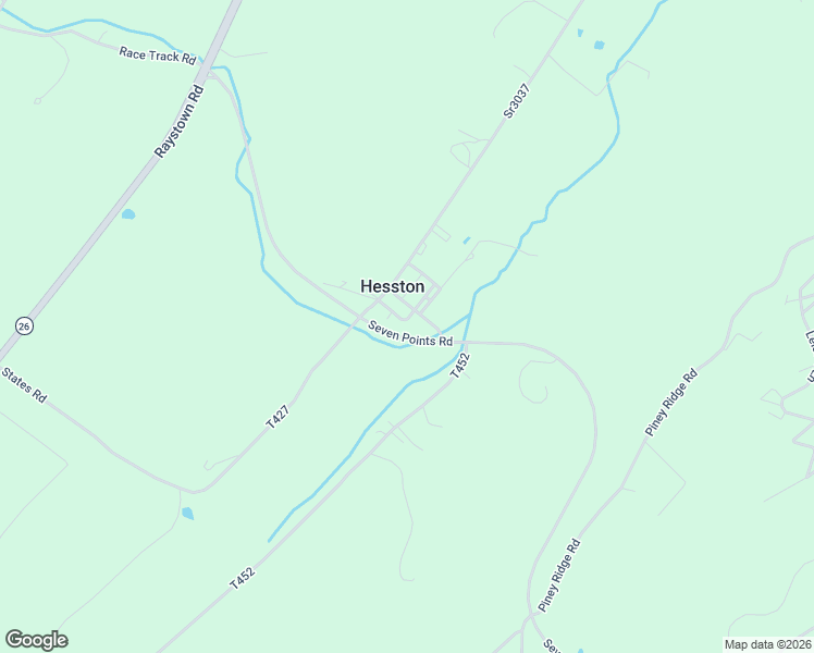 map of restaurants, bars, coffee shops, grocery stores, and more near 5099 Seven Points Road in Hesston