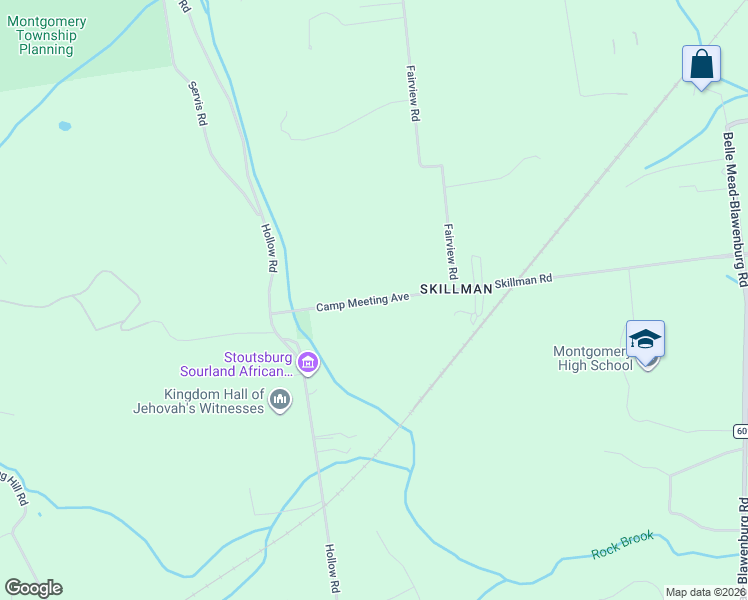 map of restaurants, bars, coffee shops, grocery stores, and more near 32-98 Camp Meeting Avenue in Montgomery