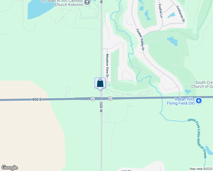 map of restaurants, bars, coffee shops, grocery stores, and more near 1983 Player Place in Kokomo