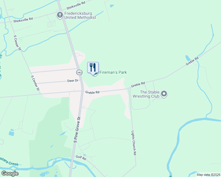 map of restaurants, bars, coffee shops, grocery stores, and more near 647 Greble Road in Lebanon