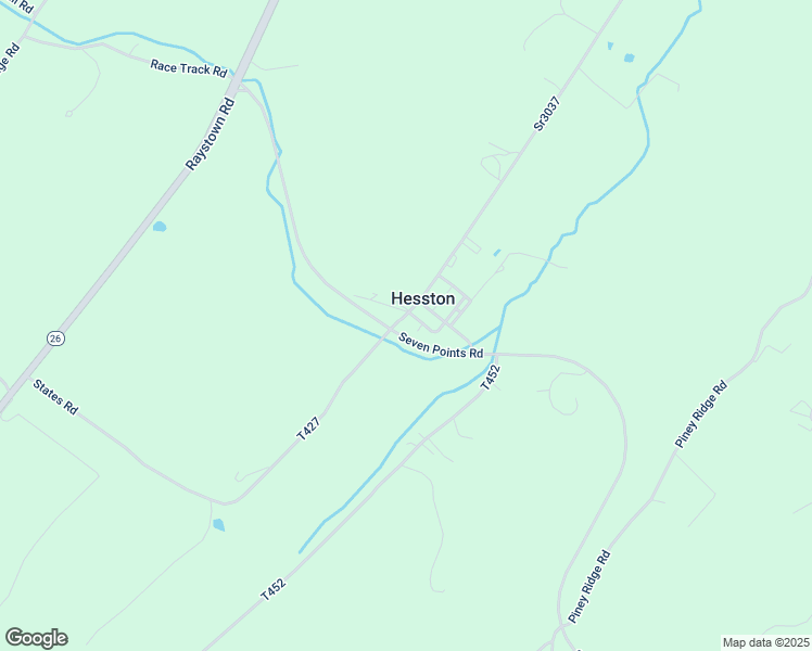 map of restaurants, bars, coffee shops, grocery stores, and more near Briggs Road in Huntingdon