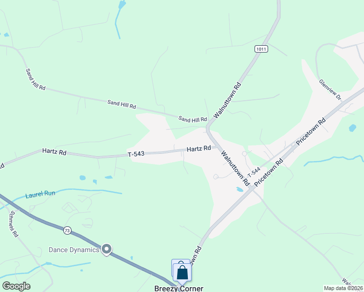 map of restaurants, bars, coffee shops, grocery stores, and more near 455 Hartz Rd in Fleetwood