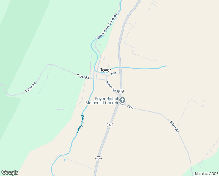 map of restaurants, bars, coffee shops, grocery stores, and more near 3062 Royer Mountain Road in Williamsburg