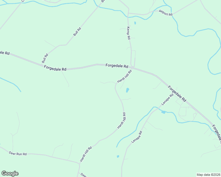 map of restaurants, bars, coffee shops, grocery stores, and more near 164 Hardt Hill Road in Bechtelsville