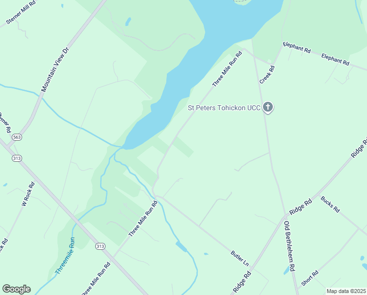 map of restaurants, bars, coffee shops, grocery stores, and more near 2515 Three Mile Run Road in Perkasie