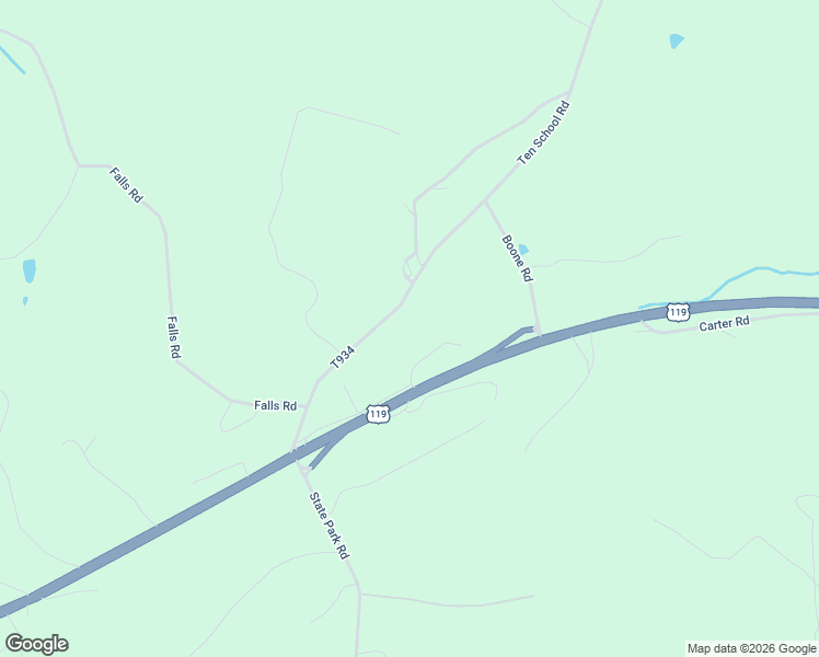map of restaurants, bars, coffee shops, grocery stores, and more near 168 Ten School Road in New Alexandria