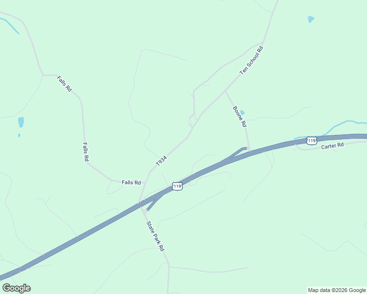 map of restaurants, bars, coffee shops, grocery stores, and more near 168 Ten School Road in New Alexandria