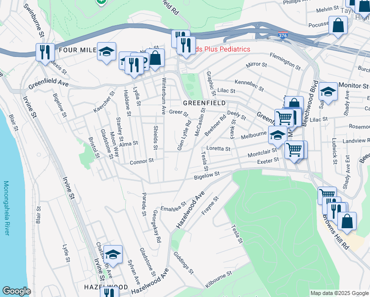 551 Loretto Road, Pittsburgh PA Walk Score