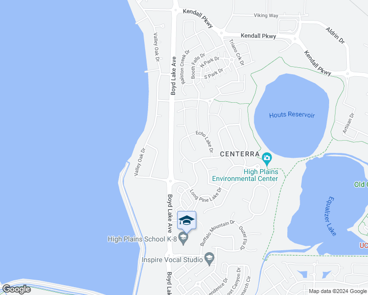 map of restaurants, bars, coffee shops, grocery stores, and more near 2892 Sand Beach Lake Drive in Loveland