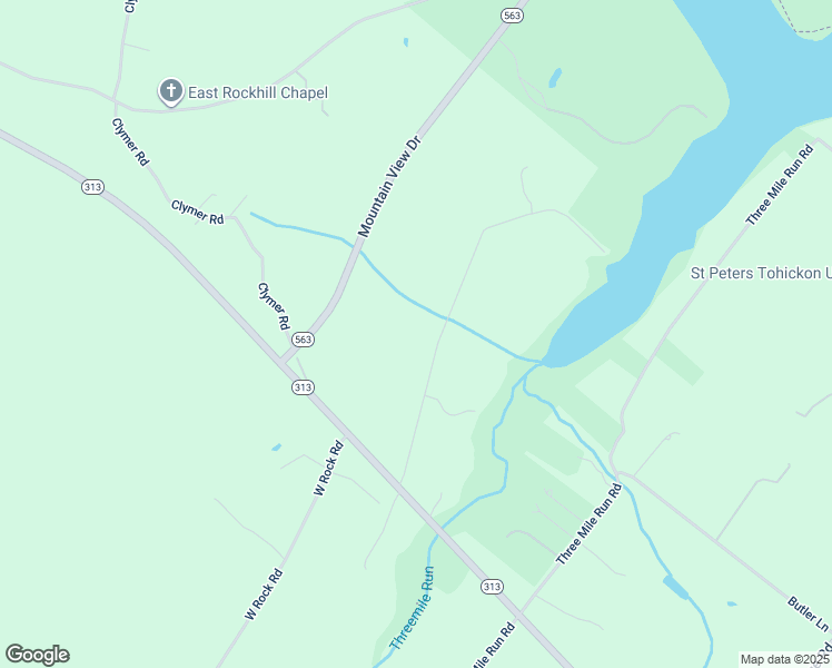 map of restaurants, bars, coffee shops, grocery stores, and more near 2334 East Rock Road in Perkasie