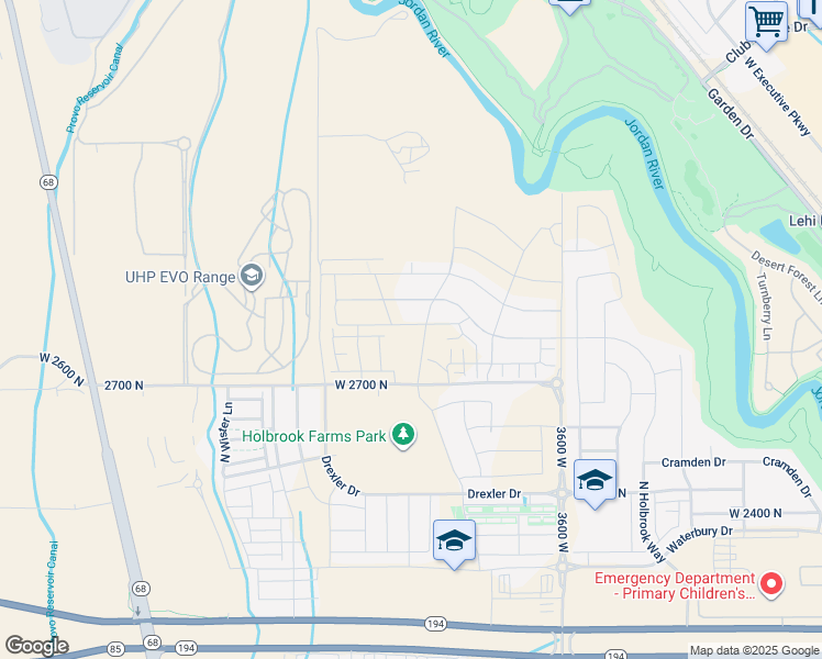 map of restaurants, bars, coffee shops, grocery stores, and more near 3987 West Red Clover Drive in Eagle Mountain
