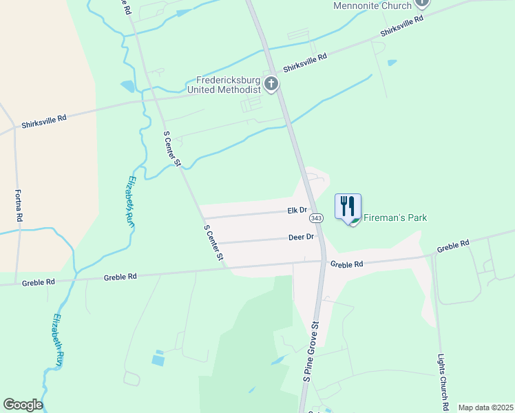 map of restaurants, bars, coffee shops, grocery stores, and more near 141 Elk Drive in Lebanon