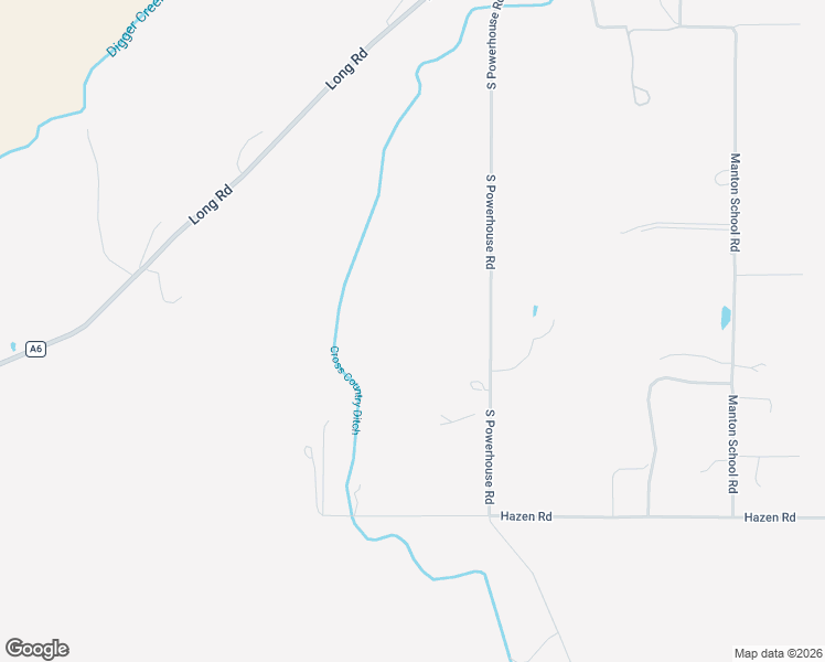map of restaurants, bars, coffee shops, grocery stores, and more near 21705 South Powerhouse Road in Manton