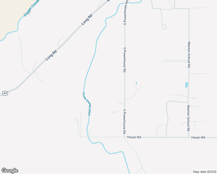 map of restaurants, bars, coffee shops, grocery stores, and more near 21705 South Powerhouse Road in Manton
