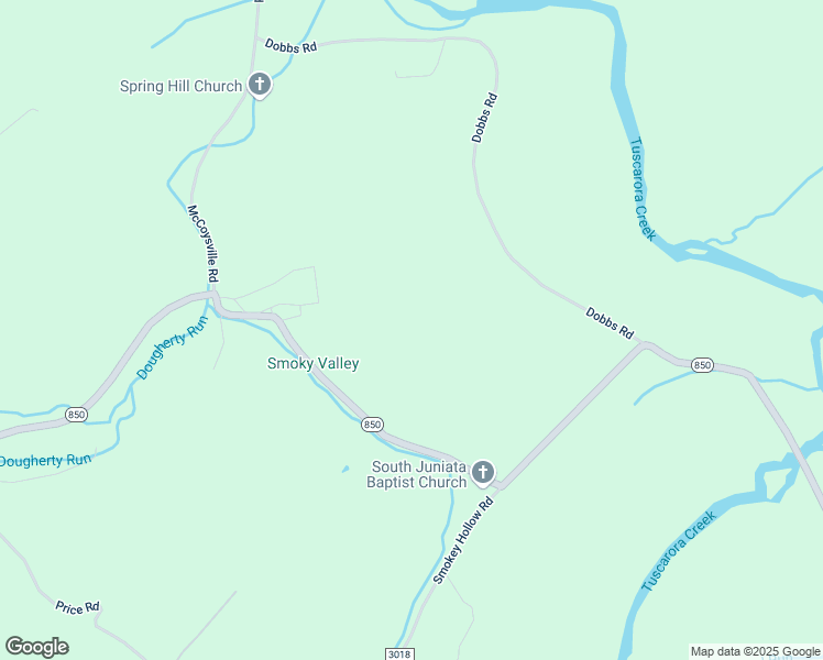 map of restaurants, bars, coffee shops, grocery stores, and more near 2303 Middle Road in Honey Grove