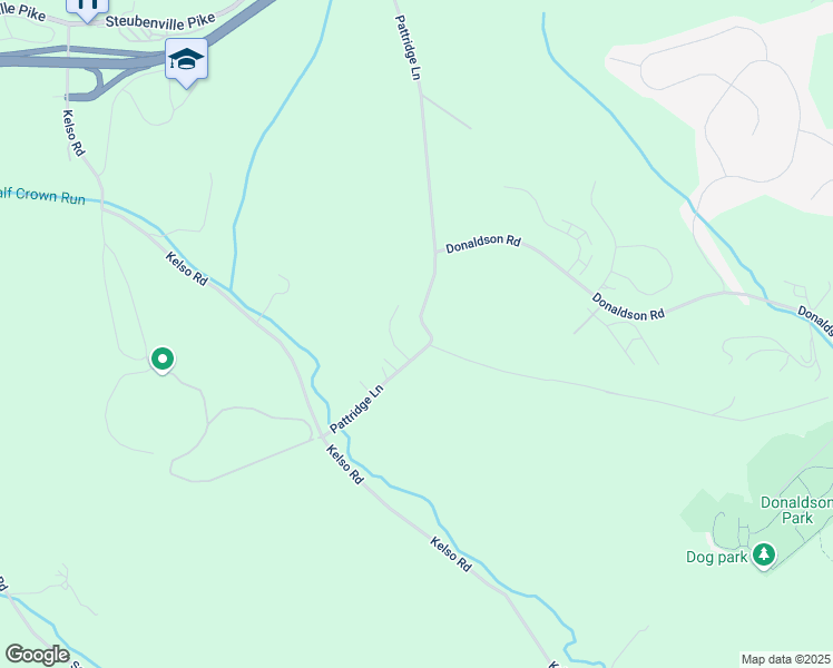 map of restaurants, bars, coffee shops, grocery stores, and more near 160 Pattridge Lane in McDonald