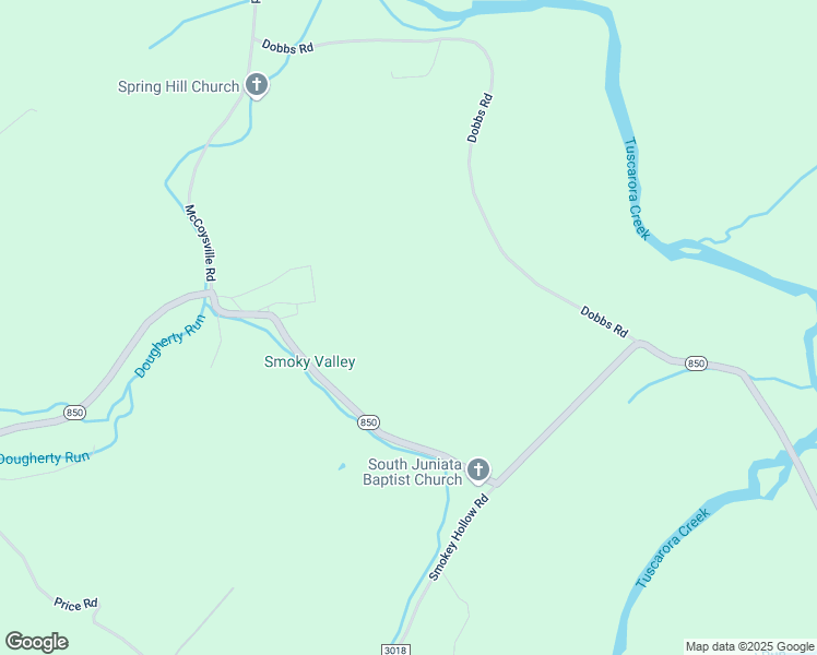 map of restaurants, bars, coffee shops, grocery stores, and more near 2303 Middle Road in Honey Grove
