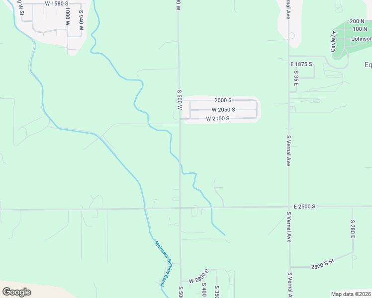 map of restaurants, bars, coffee shops, grocery stores, and more near 2251 South 500 West in Vernal