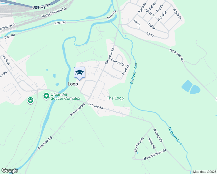 map of restaurants, bars, coffee shops, grocery stores, and more near 225 Fiore Ln in Hollidaysburg