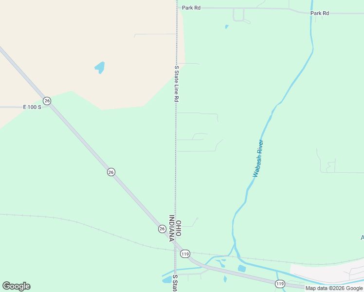 map of restaurants, bars, coffee shops, grocery stores, and more near 2558 Ohio Indiana State Line Road in Fort Recovery