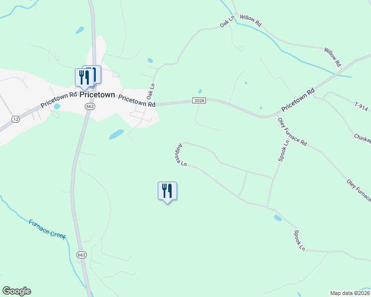 map of restaurants, bars, coffee shops, grocery stores, and more near 38 Augusta Ln in Fleetwood