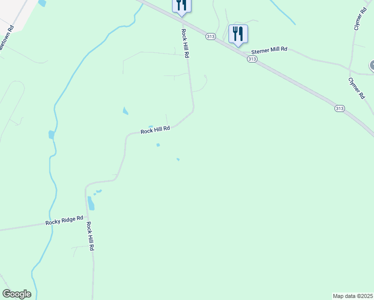 map of restaurants, bars, coffee shops, grocery stores, and more near 737 Rock Hill Road in Quakertown