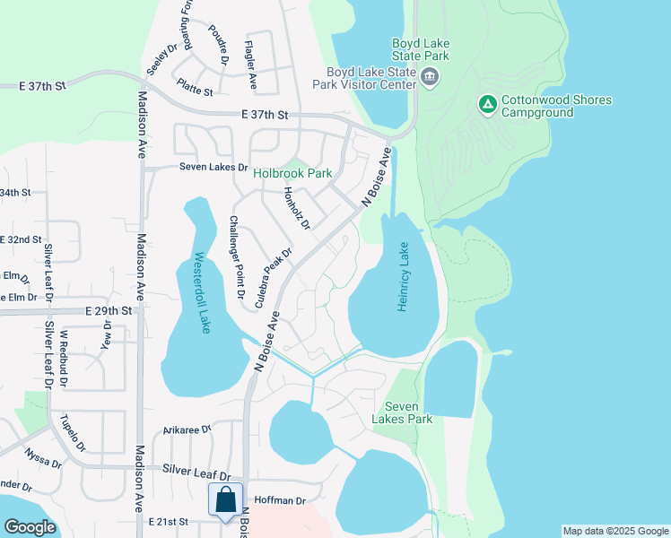 map of restaurants, bars, coffee shops, grocery stores, and more near 3126 Crooked Washington Drive in Loveland