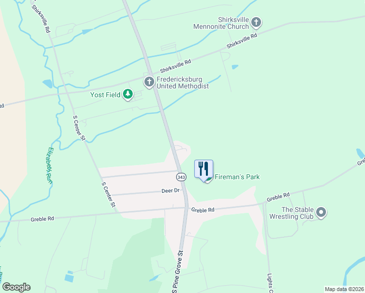 map of restaurants, bars, coffee shops, grocery stores, and more near 2690 South Pine Grove Street in Jonestown