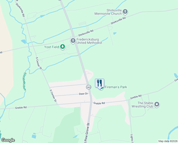 map of restaurants, bars, coffee shops, grocery stores, and more near 2690 South Pine Grove Street in Jonestown