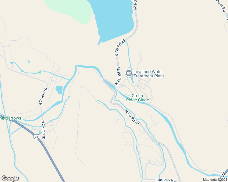 map of restaurants, bars, coffee shops, grocery stores, and more near 3152 Waterdale Drive in Loveland