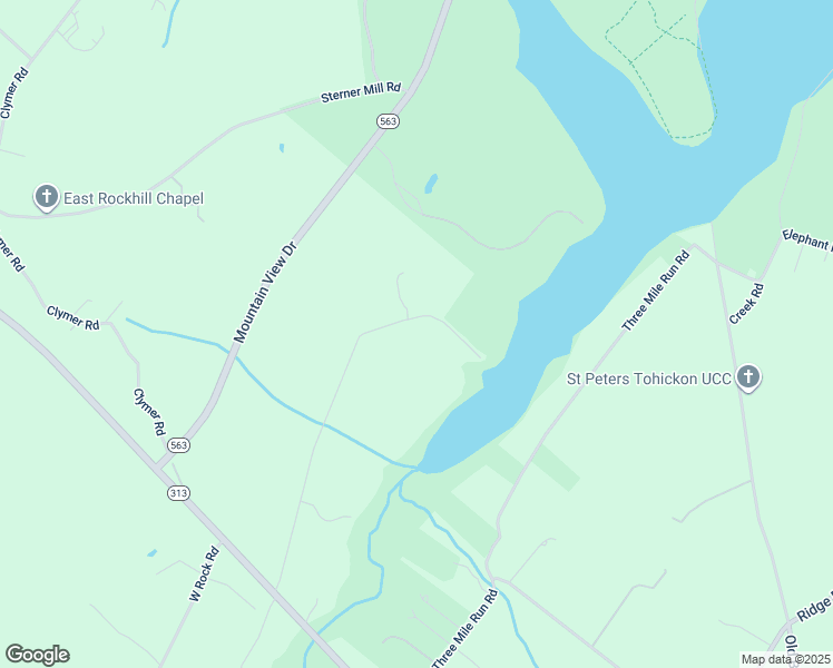 map of restaurants, bars, coffee shops, grocery stores, and more near 2387 East Rock Road in Perkasie