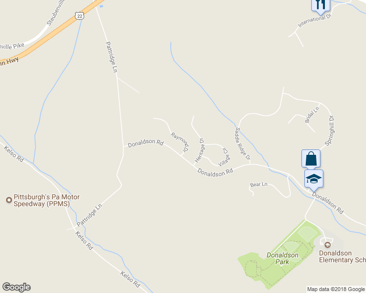 map of restaurants, bars, coffee shops, grocery stores, and more near 302 Raymond Drive in Oakdale