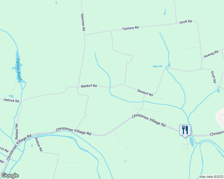 map of restaurants, bars, coffee shops, grocery stores, and more near 218 Batdorf Road in Bernville